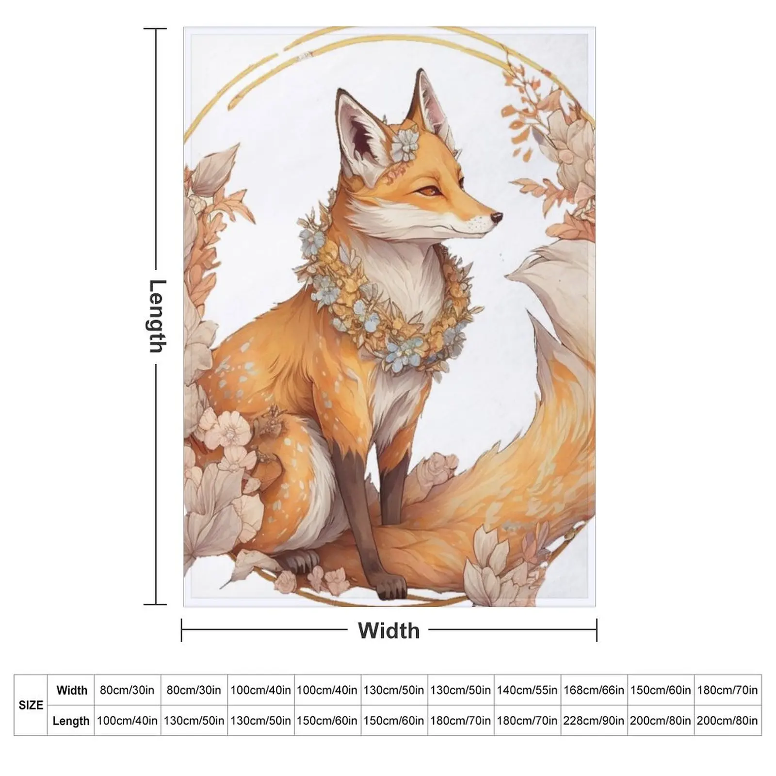 Fox Heaven Throw Blanket Luxury Custom For Decorative Sofa Decoratives Bed linens Softest Blankets