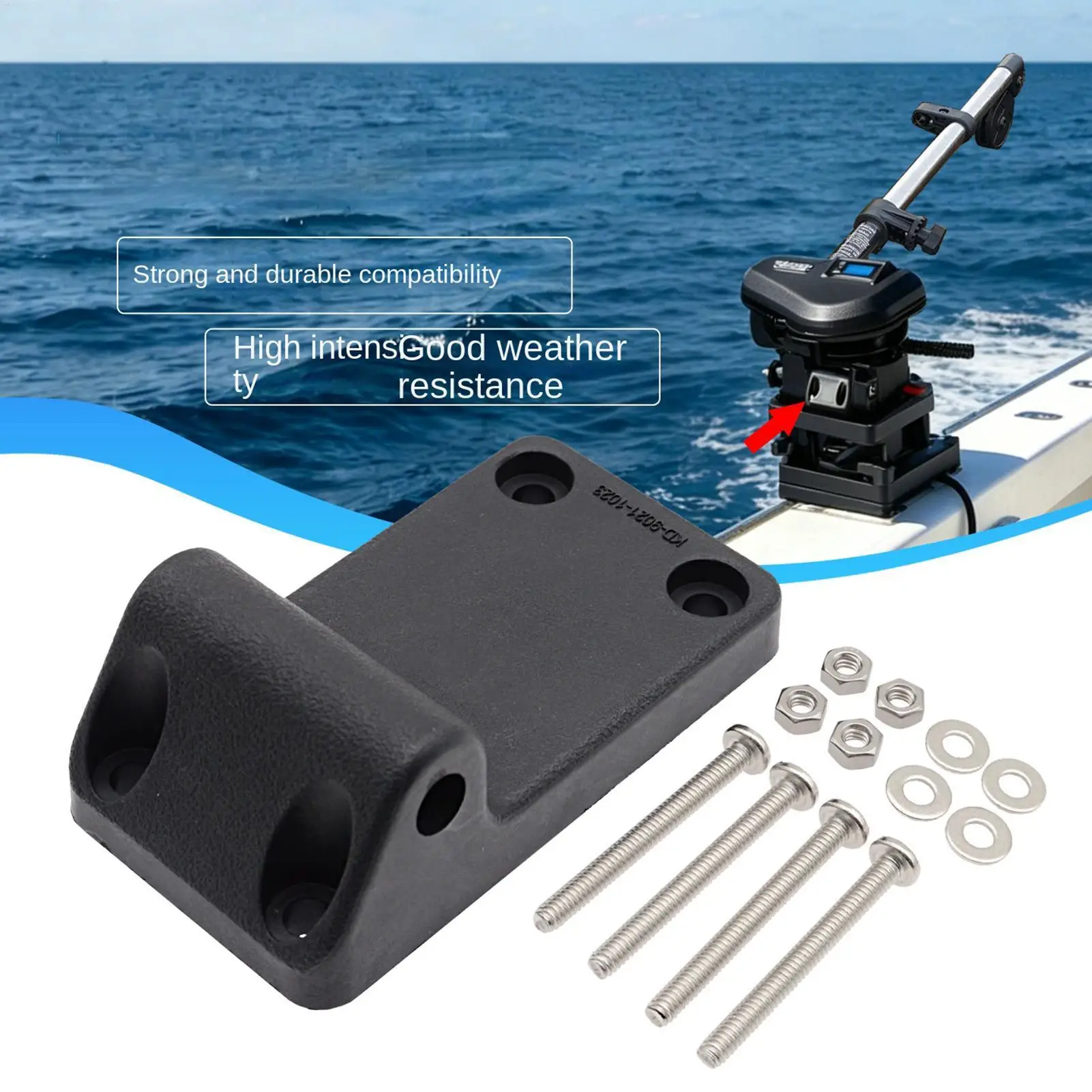 Downriggers Mounting Bracket Tilt Base For Boat Parts Downriggers Adapter Plate For Kayak Pontoon Camping Marine Lake Outdoor