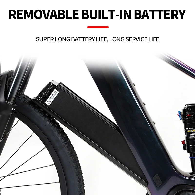 OEM M510 M600 Bafang Mid Drive Motor Carbon Electric Mountain Bike Full Suspension Ebike Frame Kit With Battery - view 5