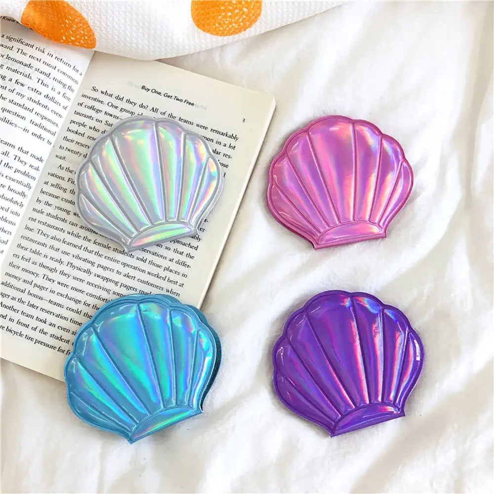 Foldable Gift Dressing Travel Hand Mirrors Shell Vanity Mirror Pocket Cosmetic Mirror Mini Makeup Mirror Compact Mirror