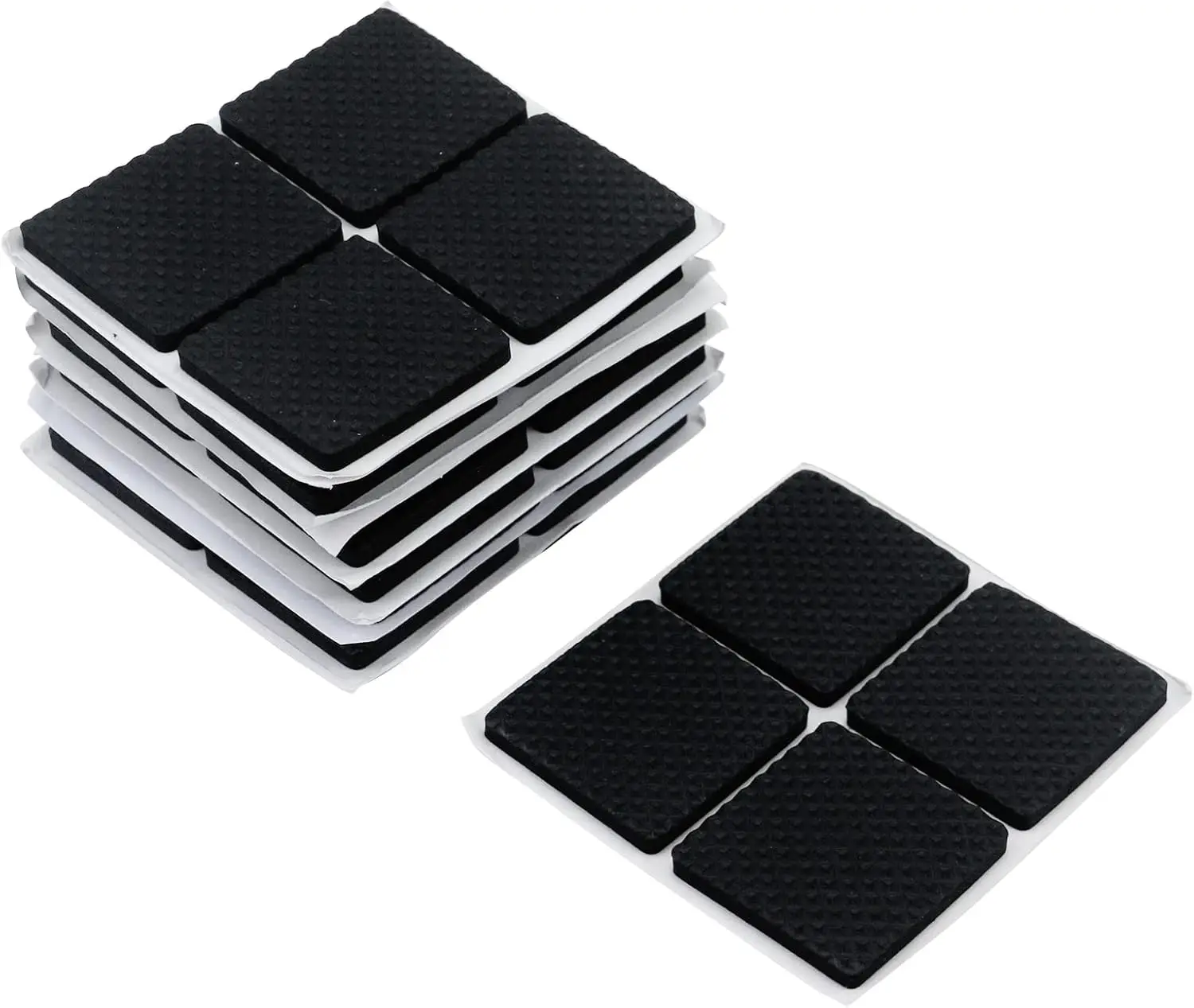 30/60PCS 5mm Thickenend Chair Leg Pads Floor Protectors for Furniture Legs  Square Bottom Anti Slip Floor Pads Rubber Feet