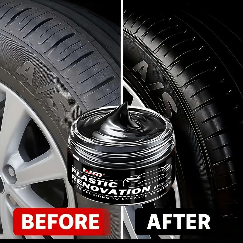 KJM Deep Black Gloss Car Renov - đánh giá và giá Trim Restorer Plastic