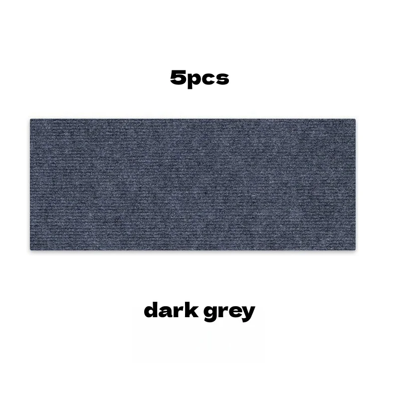 5Pcs 20x100cm Self Adhesive Stair Tread Mats Non-Slip Water Absorbent Safety Mute Carpet Pad Step Anti-Slip Mat Floor Protection - view 6
