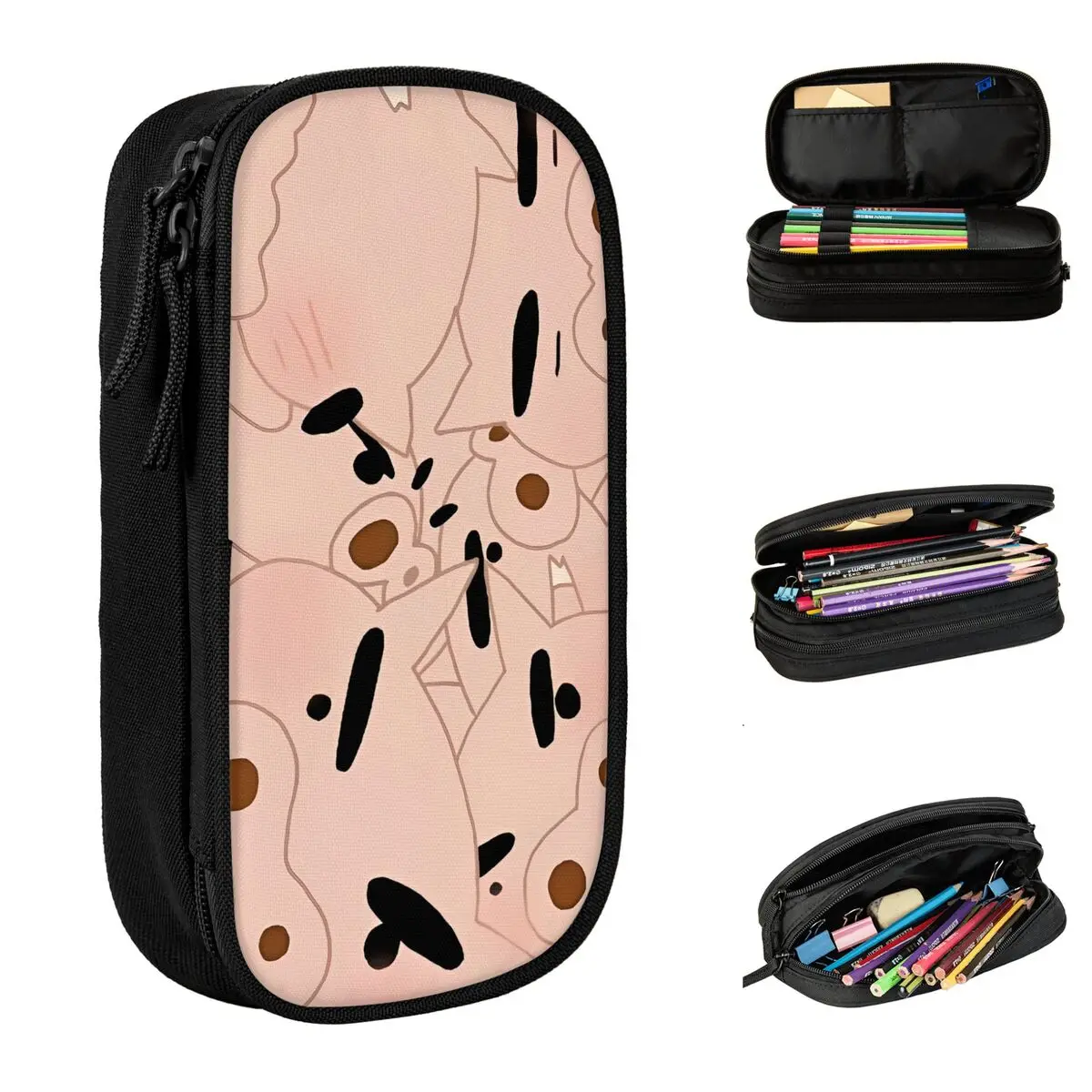 

Buriburizaemon коробка для ручек, двухслойная большая вместительная детская сумка-карандаш с героями мультфильмов в стиле аниме, подарок-сюрприз