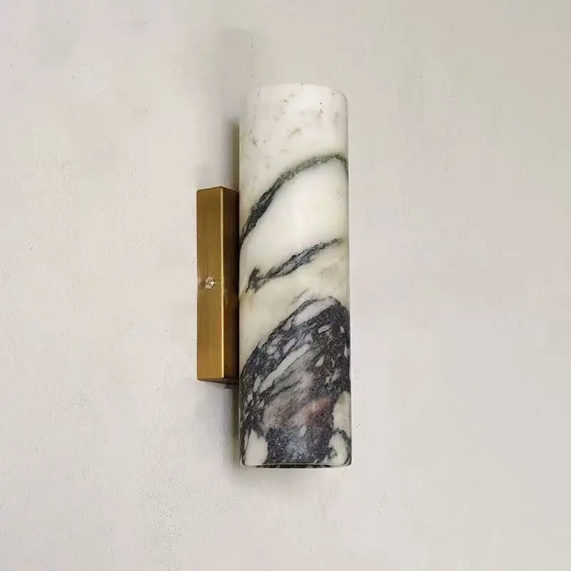 

Modern Luxury Natural Marble Wall Lamp Vintage Home Decor Light for Living Room Bedside Bedroom Decoration