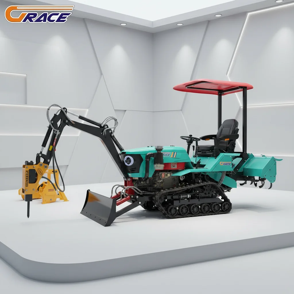 

Customized EuroV Engine 35HP Crawler Tractor Multi Purpose Agricultural Machine For Plowing