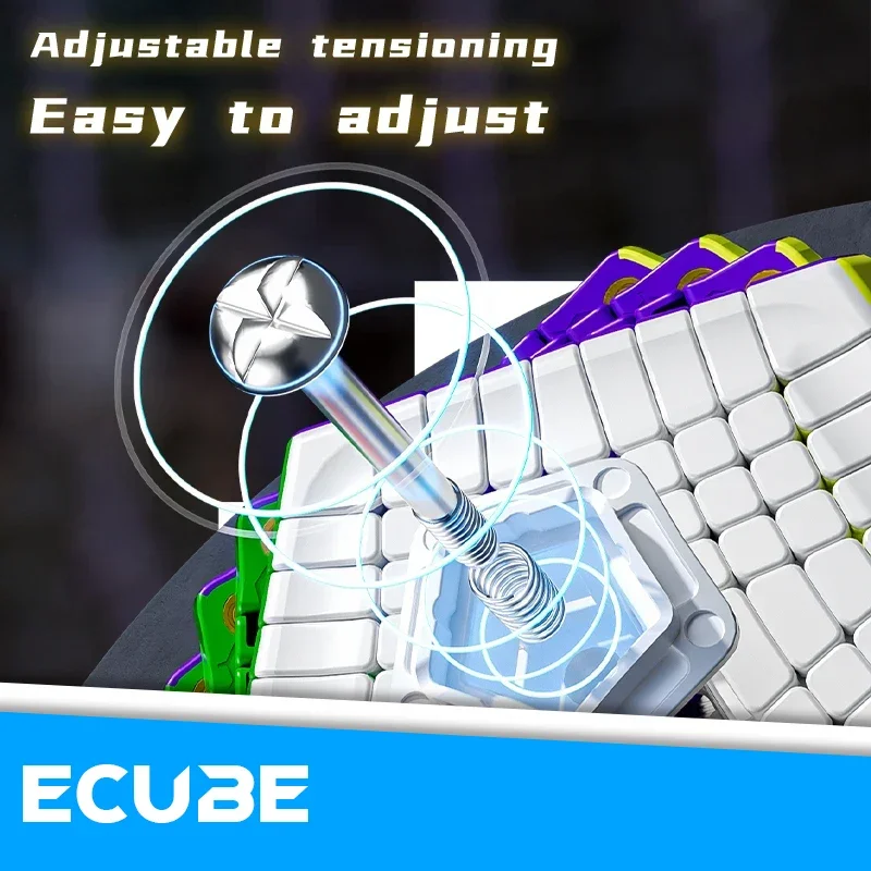 [ECube] DianSheng Galaxy Petaminx 9x9 Megaminx 9x9x9 Magnetic Magic Cube Bez naklejek Dodecahedron Profession Speed Puzzle