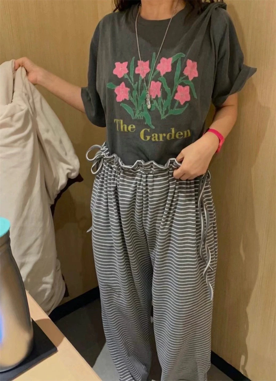 

Женская футболка Ne ort Sve с милым вышитым цветочным принтом в стиле ретро, свободный универсальный топ Sle Moisture ng