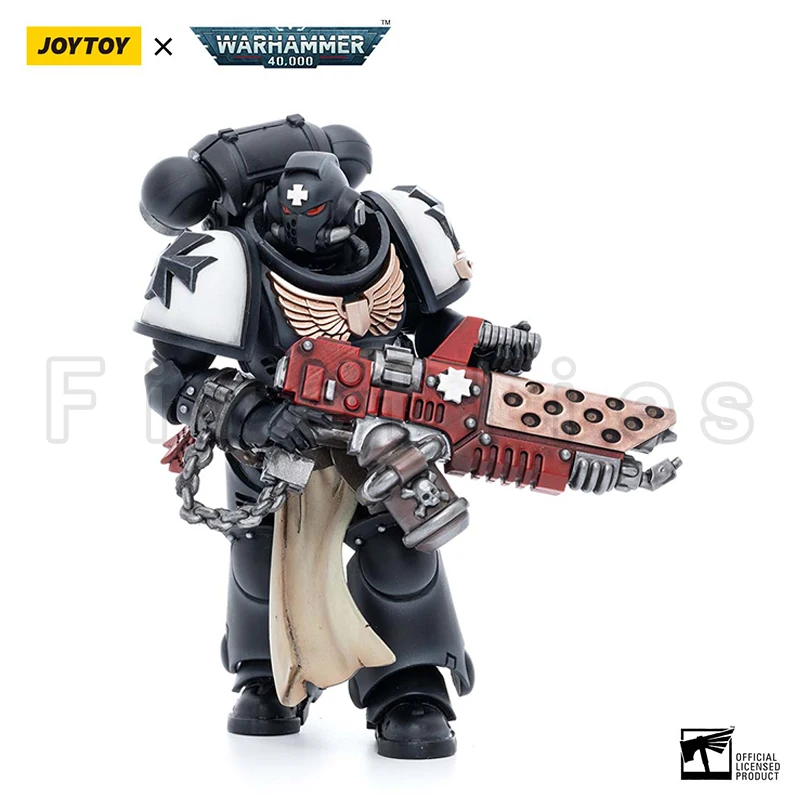 

1/18 JOYTOY Action Figure 40K Black Templars Primaris Initiate Brother Raemont Anime Model Toy