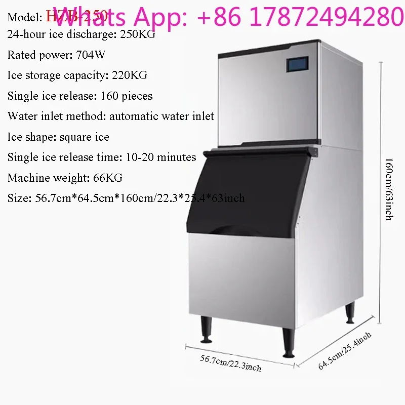 Under counter Ice Maker Machine Commercial,Built in Ice Cubes Large-Capacity,Freestanding Counter top Crushed Ice Machine