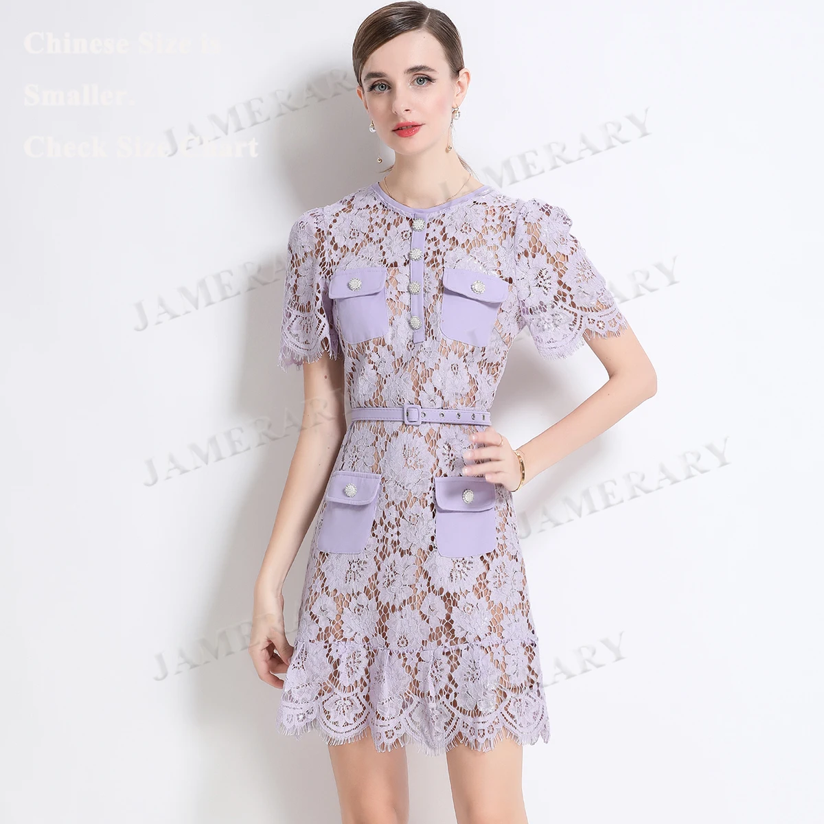 

Rhainstone Embroidery Lace Evening Dress Women Summer Prom Dresses Short Sleeve Crystal Crochet Pencil Birthday Party Vestidos