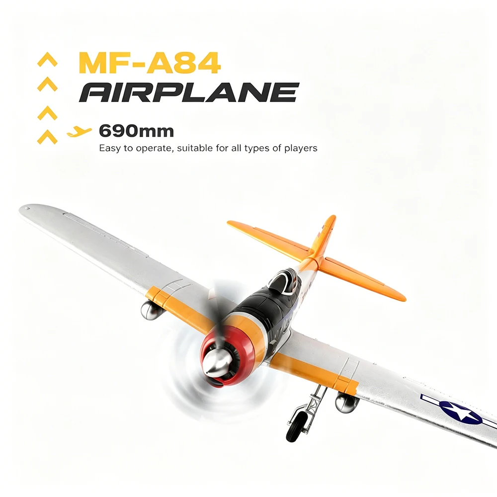 MF-A84 RC Aircraft 3D6G Fixed-Wing Fighter with Gyroscope EPP Brushless Electric Glider Model Toy Optional Camera Remote Control