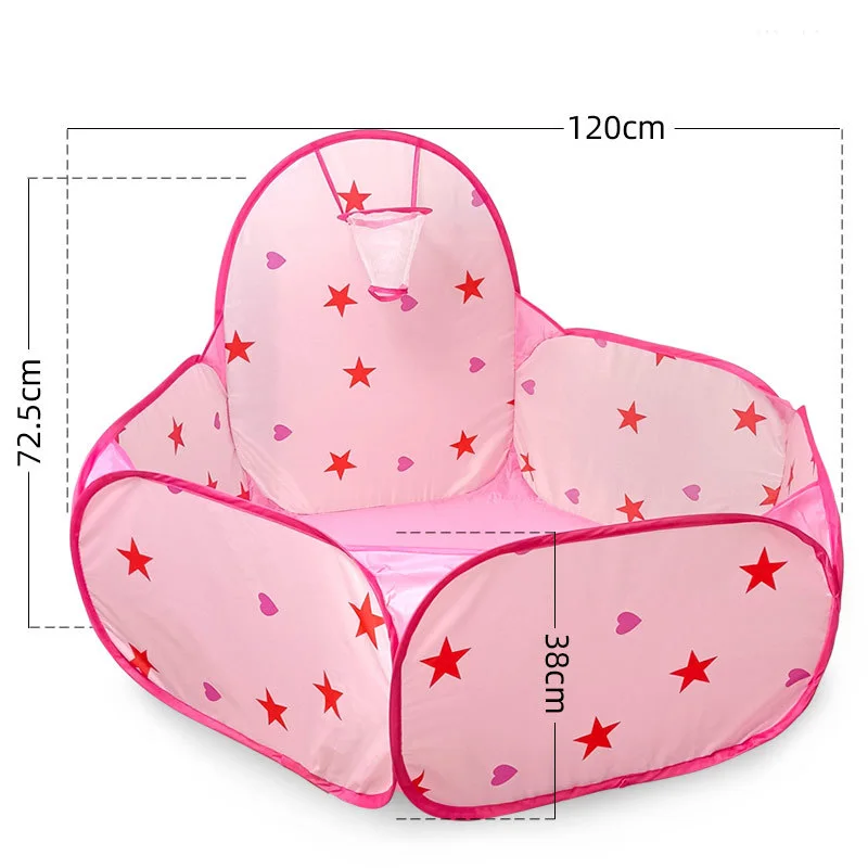 لعبة خيمة الكرتون لعب لعبة البيت الكرة بركة الحفر مع سلة الرياضة المحمولة طوي في الهواء الطلق ألعاب تعليمية للأطفال الأطفال #4
