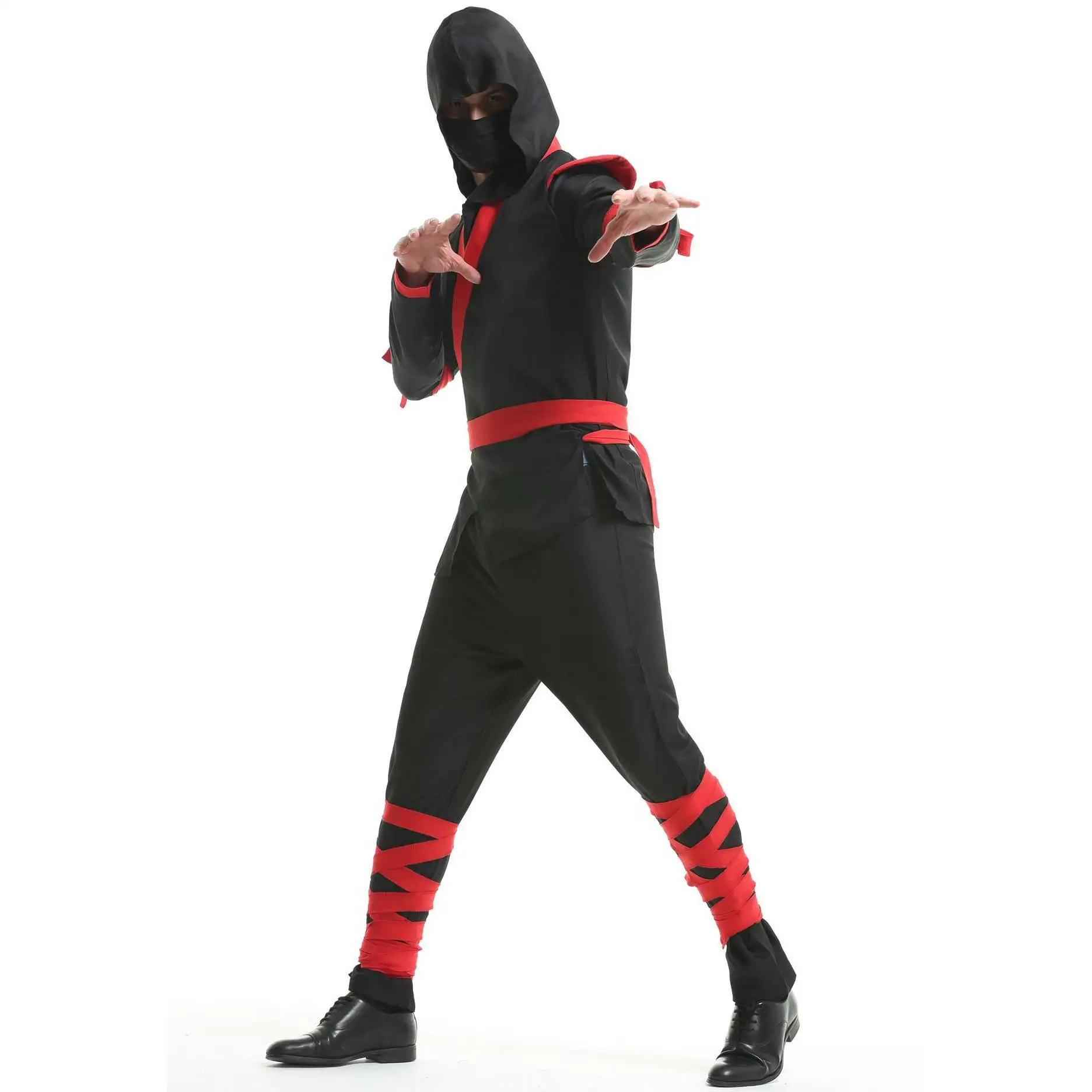loween Ninja Warrior Costume Samurai orm da uomo Invisibili adow Ninja Outfit Spettacolo teatrale Tradizionale cinese...