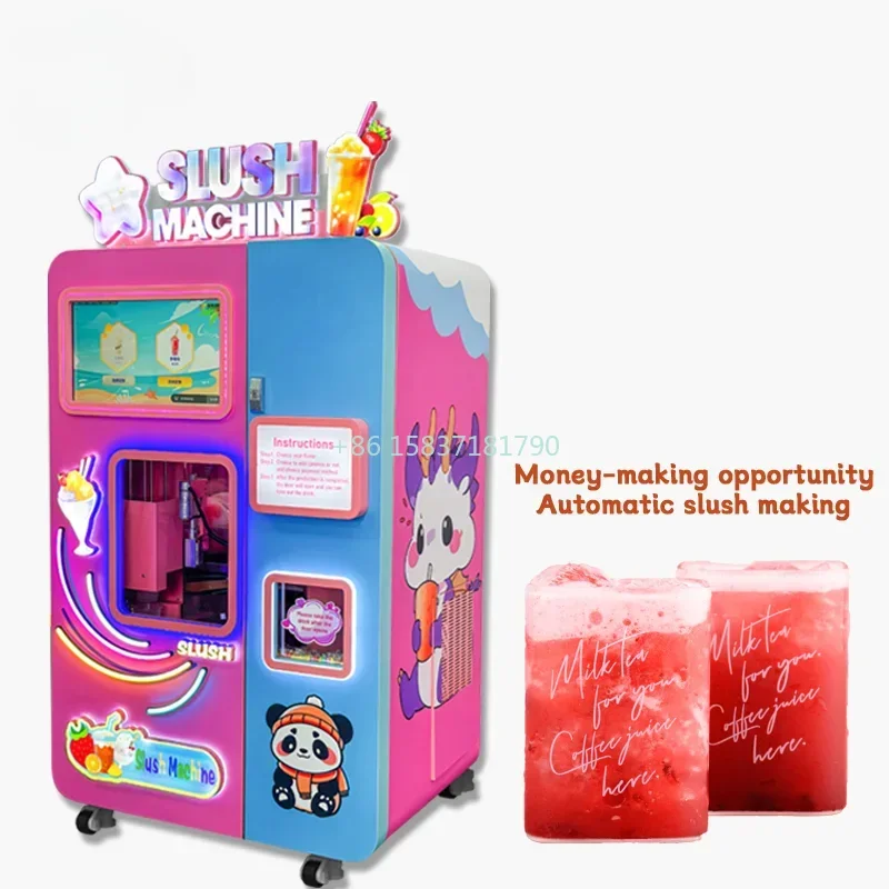 High Capacity Slush Ice Making Machine Cheap Slushie Maker Machine Commercial Frozen Cold Slush Drink Vending Machine Price