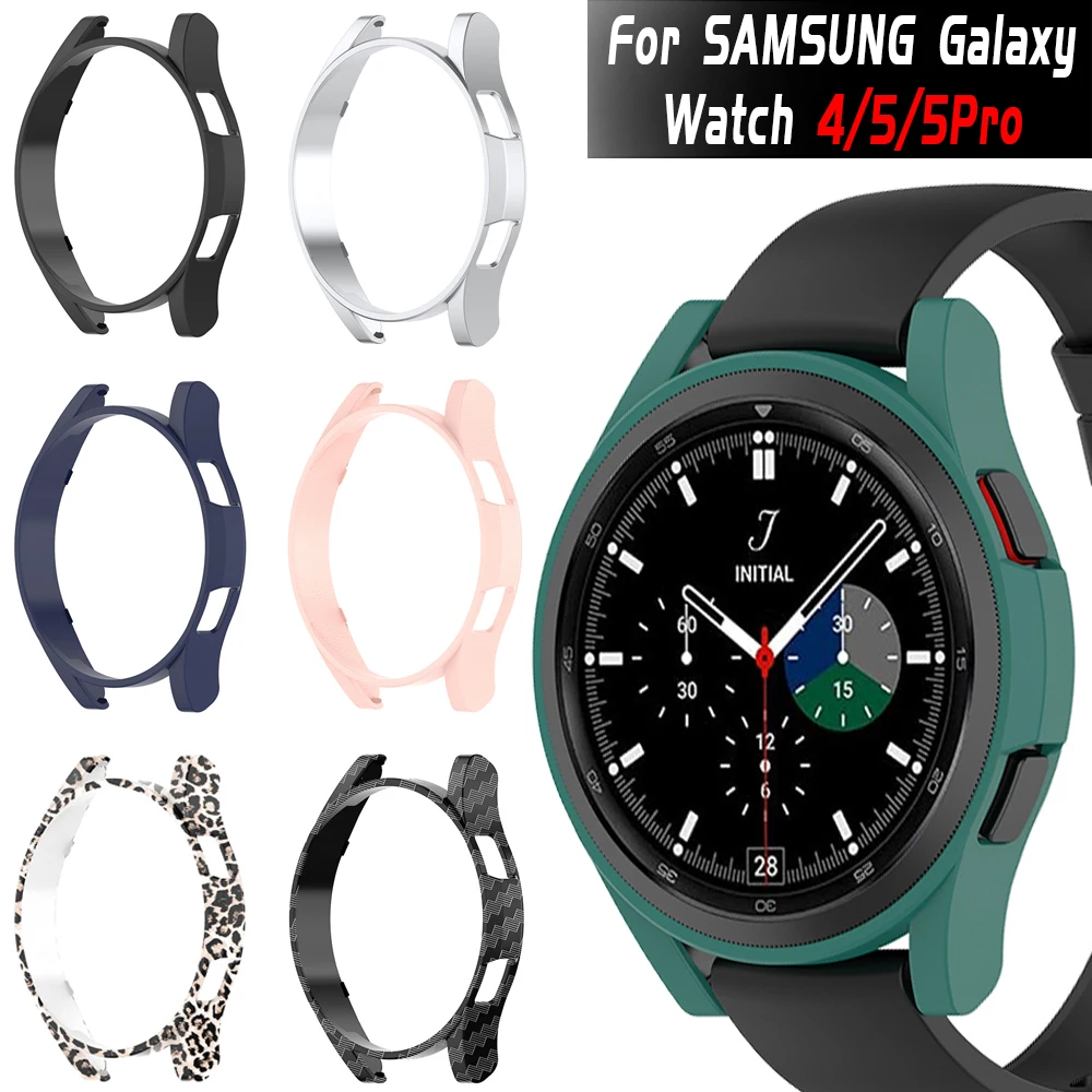 Watch Cover for Samsung Watch 4 Classic 42mm 46mm All-Around Protective Bumper Shell for Galaxy Watch 5/5pro 40mm 44mm 45mm Case