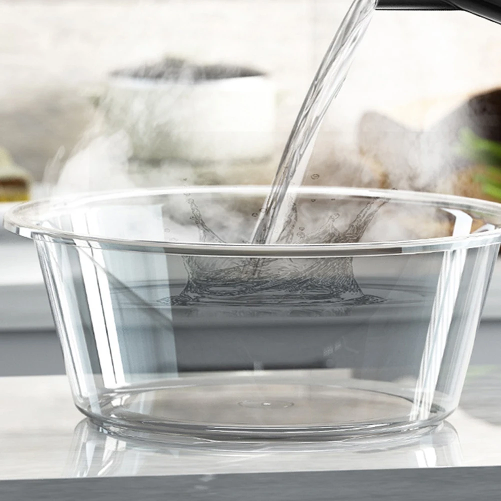 3 Pcs 투명한 발 세면대 접시 접시 세척 용 욕조 아기 병 담그는 발 세면대 욕조