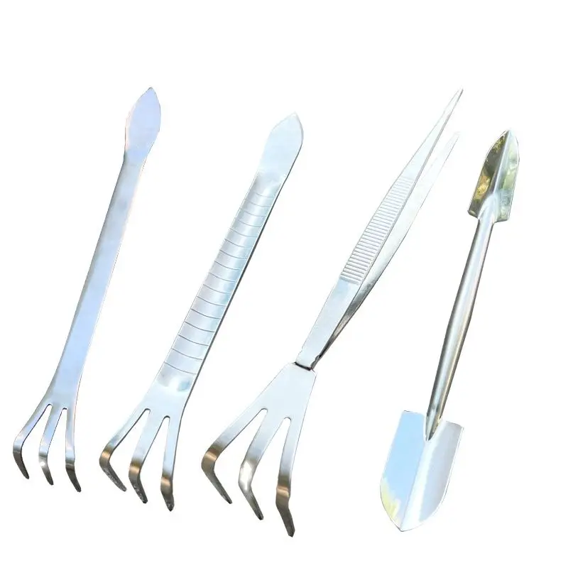 Stainless Steel Root Rake Garden Tools Bonsai Tools Loose Soil Utensils