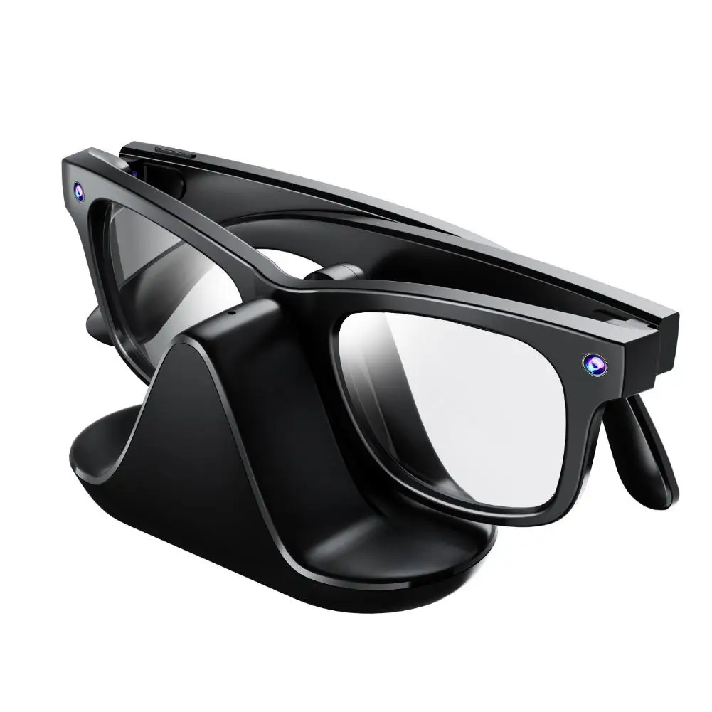 2025 1Set لـ META Ray-ban AI قاعدة شحن النظارات الذكية المحمولة لقاعدة شحن نظارات Ray B II AI