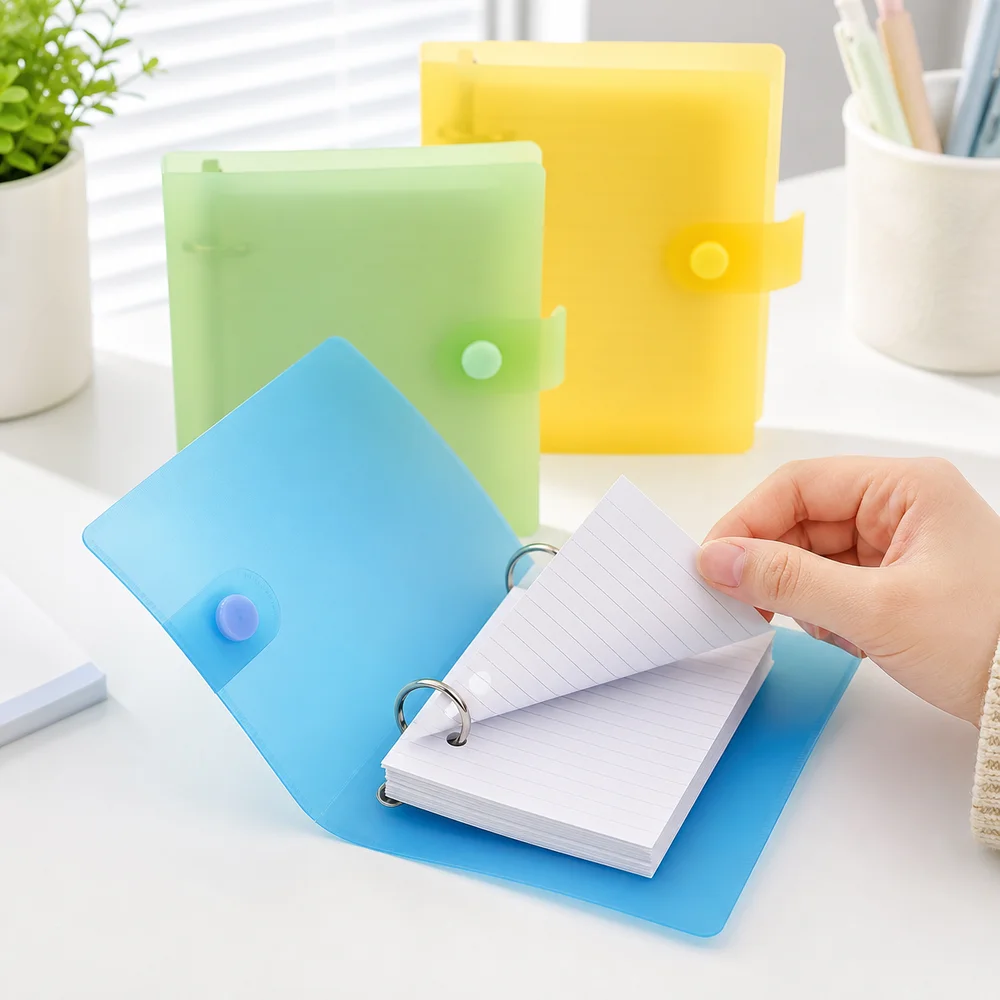 New Double Hole Loose Leaf Memo Binder DIY Horizontal Line Vocabulary Notebook Macaron Color Hand Account Book Note Taking