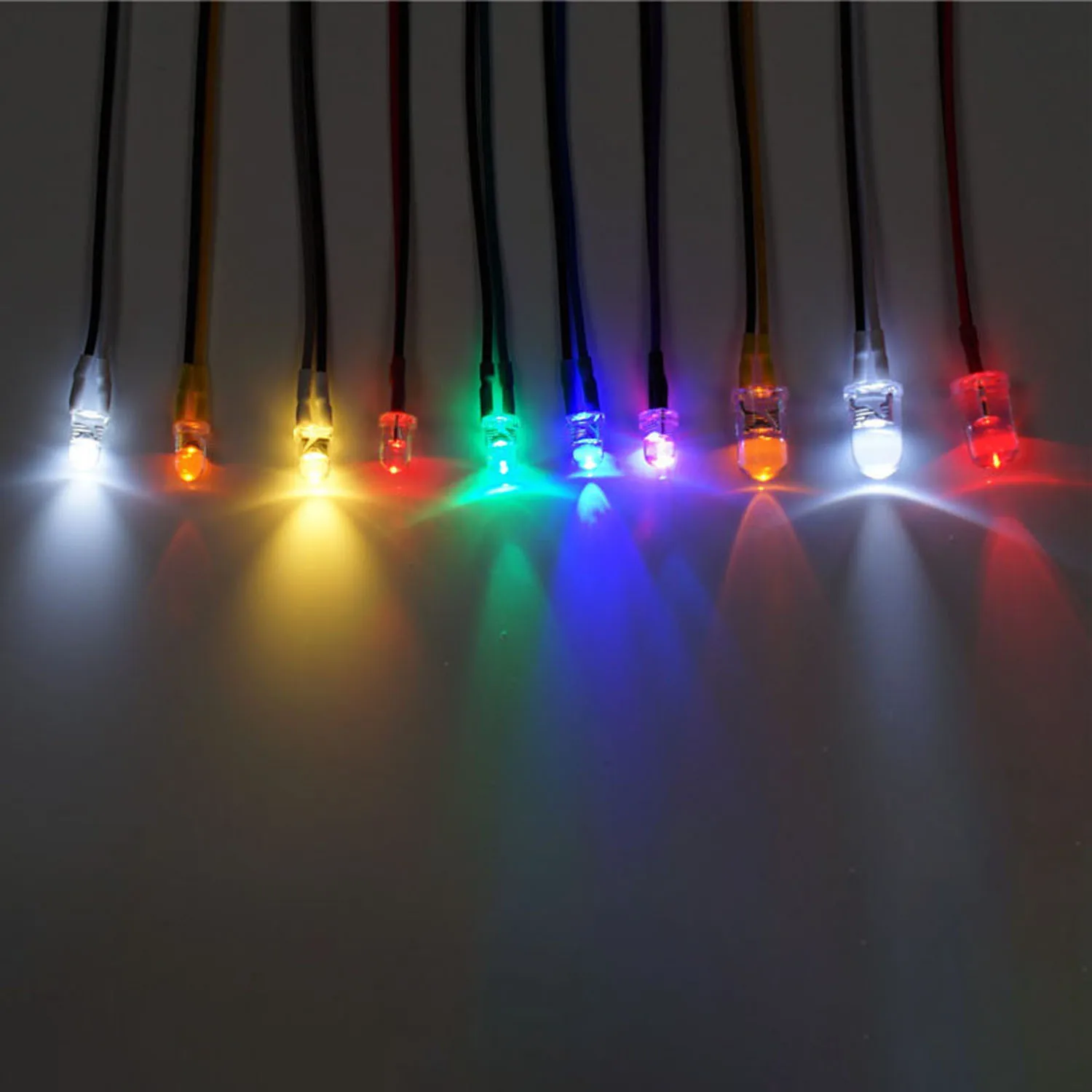 Plastic LED Light Warning Lamp Bead RC Accessory for DIY TAMIYA 1/14 RC Tractor Truck Loader Crawler Off Road Model Toys