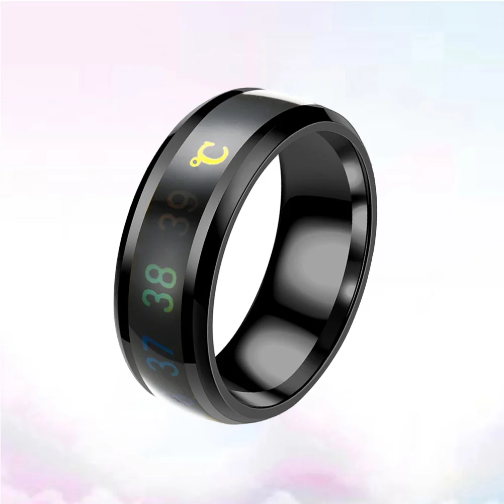 Temperature Mood Rings Men's Color Changing European Fashion Miss Carbide Wedding Band