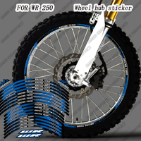 Motorcycle Rim Wheel Hub Stickers Decals Reflective Accessories For YAMAHA WR 250 WR250