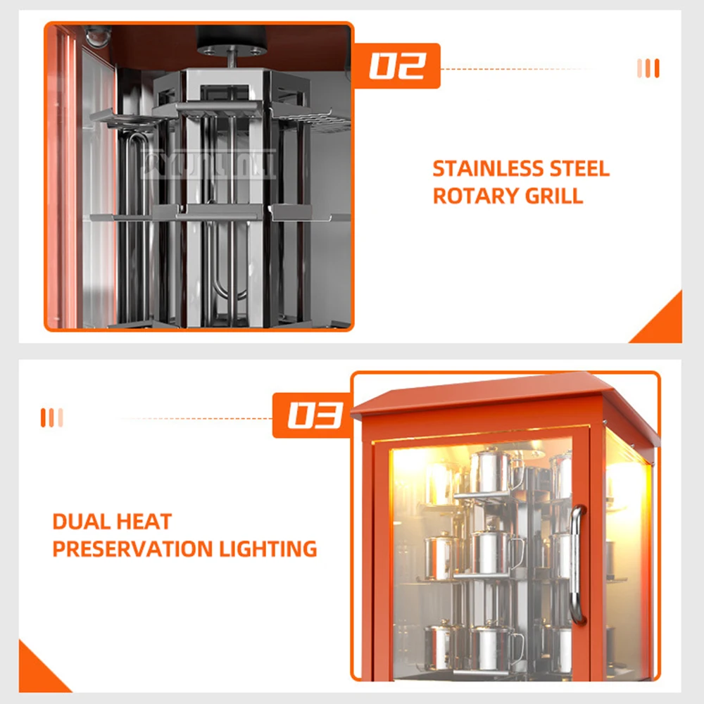 Commercial Desktop Electric Roasted Sweet Potato Machine Automatic Large Capacity Roasted Pears