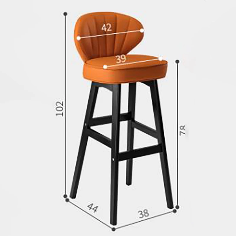 Ergonomic Minimalist Bar Stool Nordic Portable Comfortable European Chair Retro Modern Sillas Para Barra De Cocina Bar Furniture