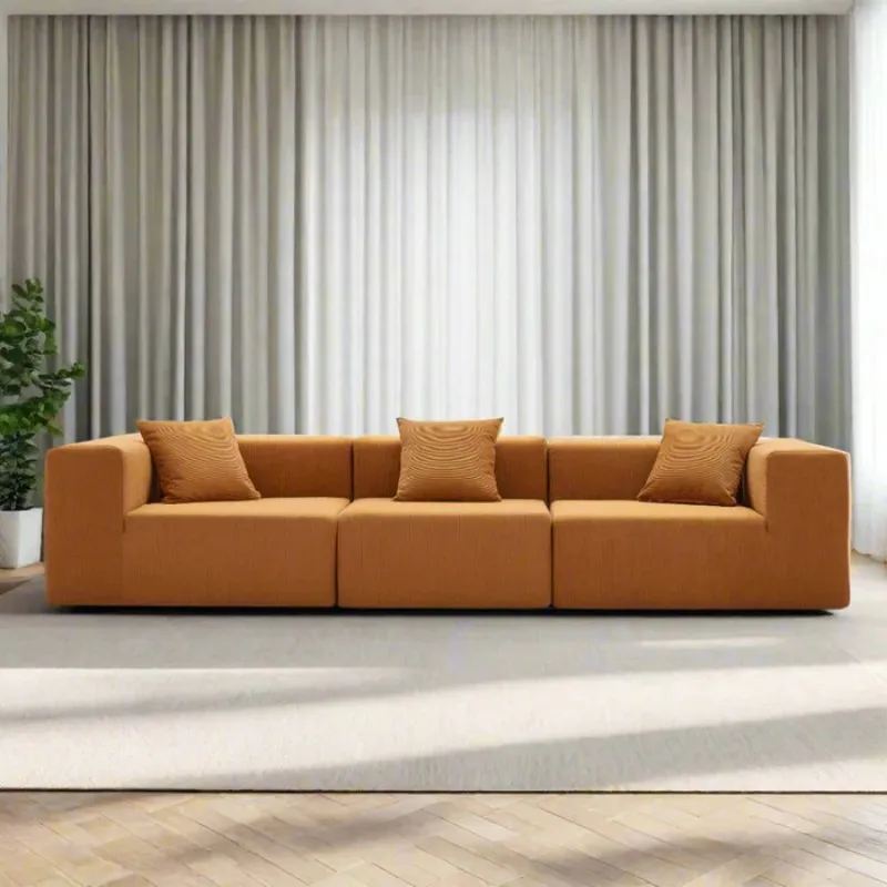 

Compressed Couch 3 Seater Sectional Modular Sofa Set Living Room Compression Furniture with Pillow