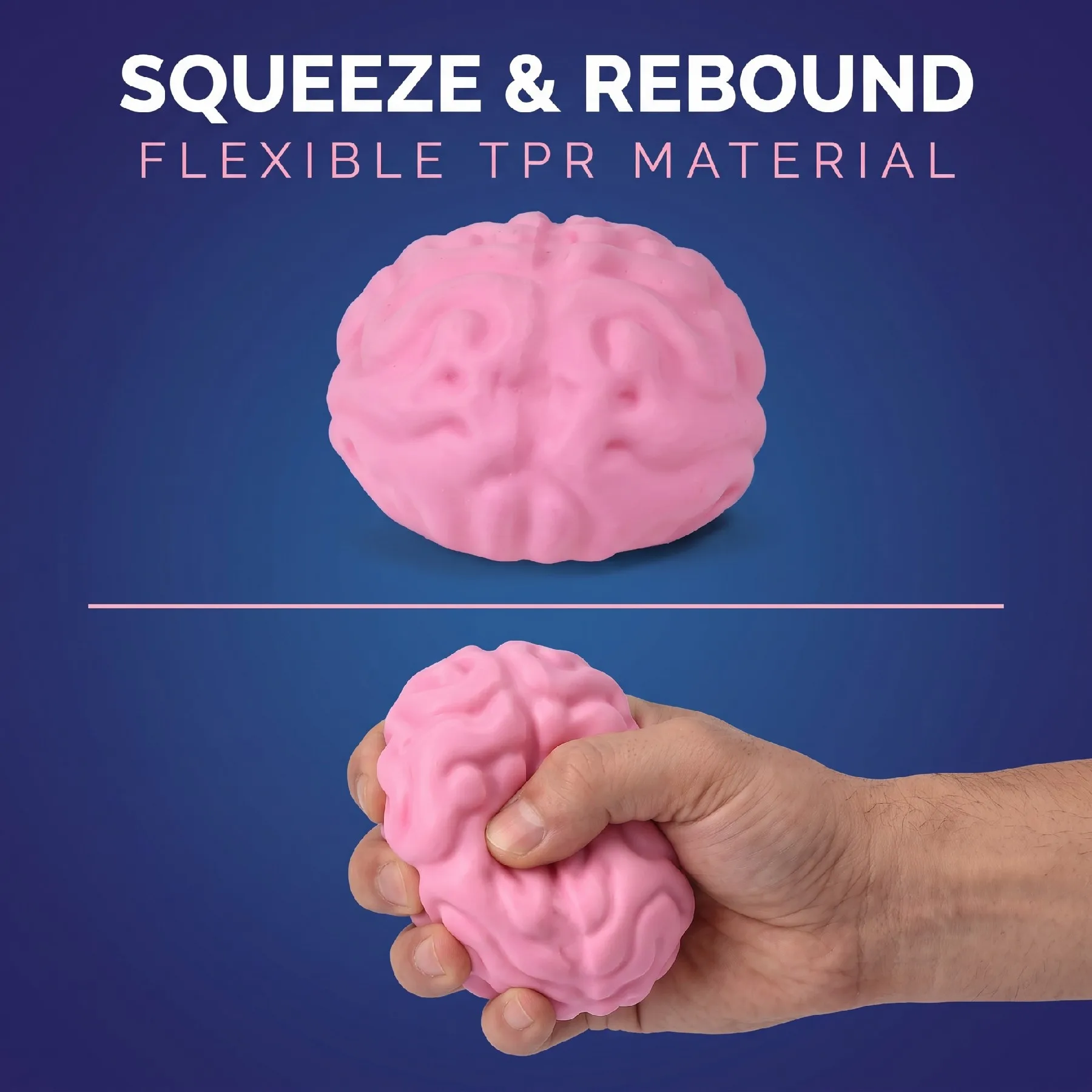 Halloween Brain Squishy Stress Ball Funny Squeeze Ornament Party Favor Easter  Festival Stress Relief Sensory Fidget Horror