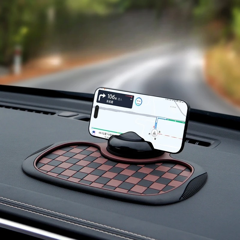 

2025 new car non-slip pad, center console storage pad, mobile phone holder number plate, auto parts