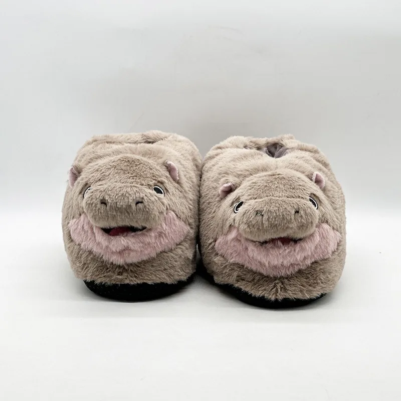 Moo Deng boneka mewah lucu 12/24cm Thailand boneka Hippopotamus boneka Koleksi bantal binatang mainan untuk hadiah ulang tahun anak