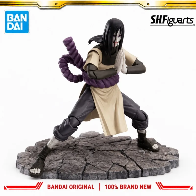 In Stock Bandai Original S H Figuarts Naruto Orochimaru Action Figure Model Doll Brand New Boxed Anime Characters Toys Model