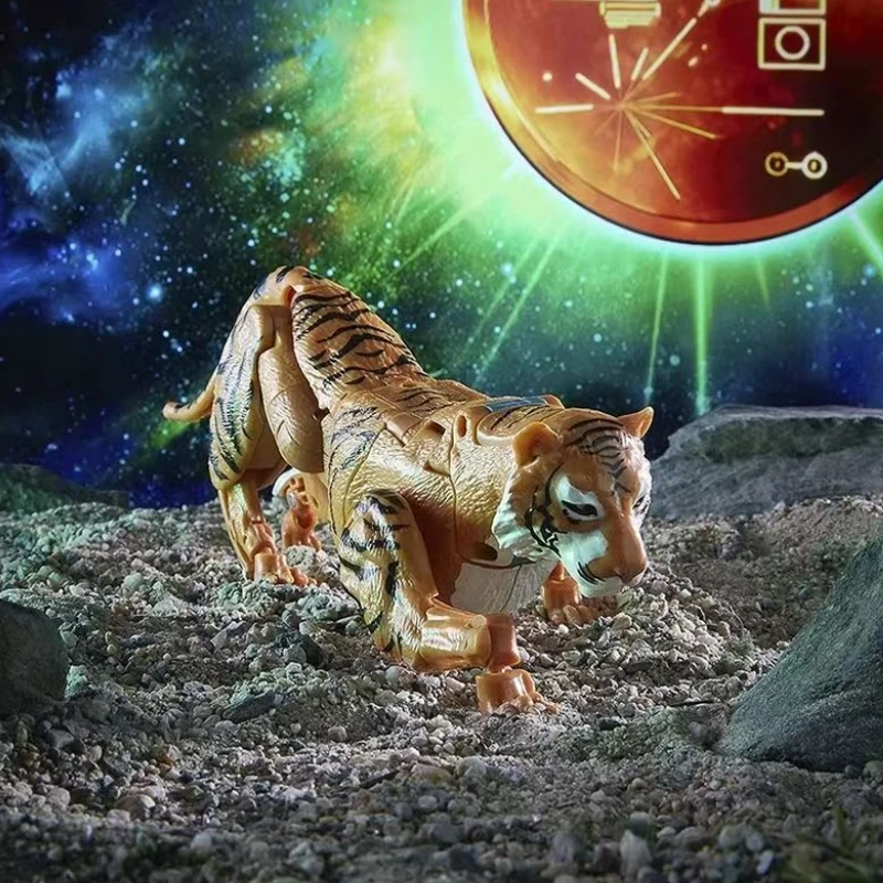 ของเล่นสะสม ทรานส์ฟอร์เมอร์ รุ่น Kingdom Series สีทอง รุ่น F2817 Class V Tigatron ฟิกเกอร์แอคชั่น ของสะสมสำหรับผู้ที่ชื่นชอบ เป็นของขวัญ