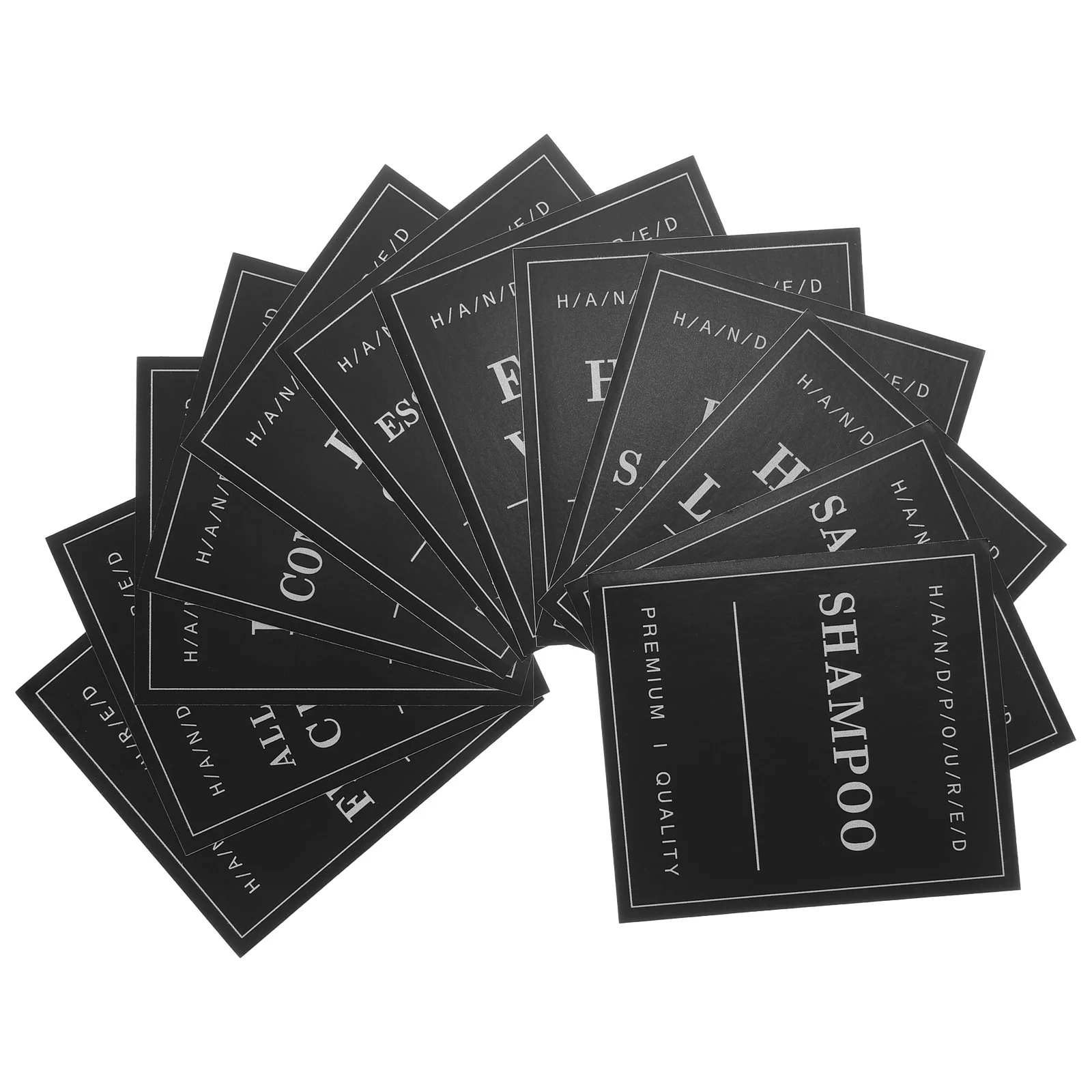 12Pcs Waterproof Sub Bottle Labels for Bathroom Shampoo Dispenser Bottle Organization and Travel Accessories
