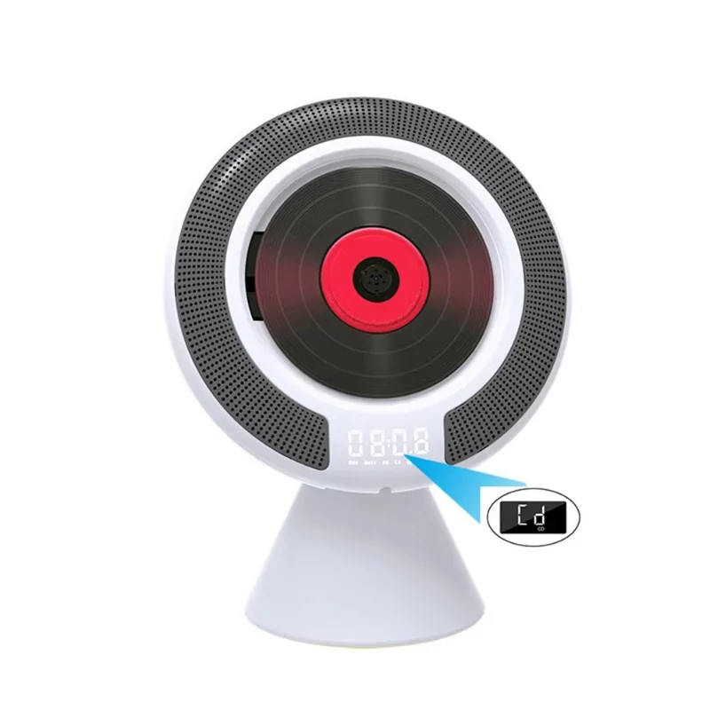 Hot Selling Upgraded Tape High fidelity Speaker with Remote LED Display Portable CD Player with Speaker for 4.2 USB/SD Alarm Clo
