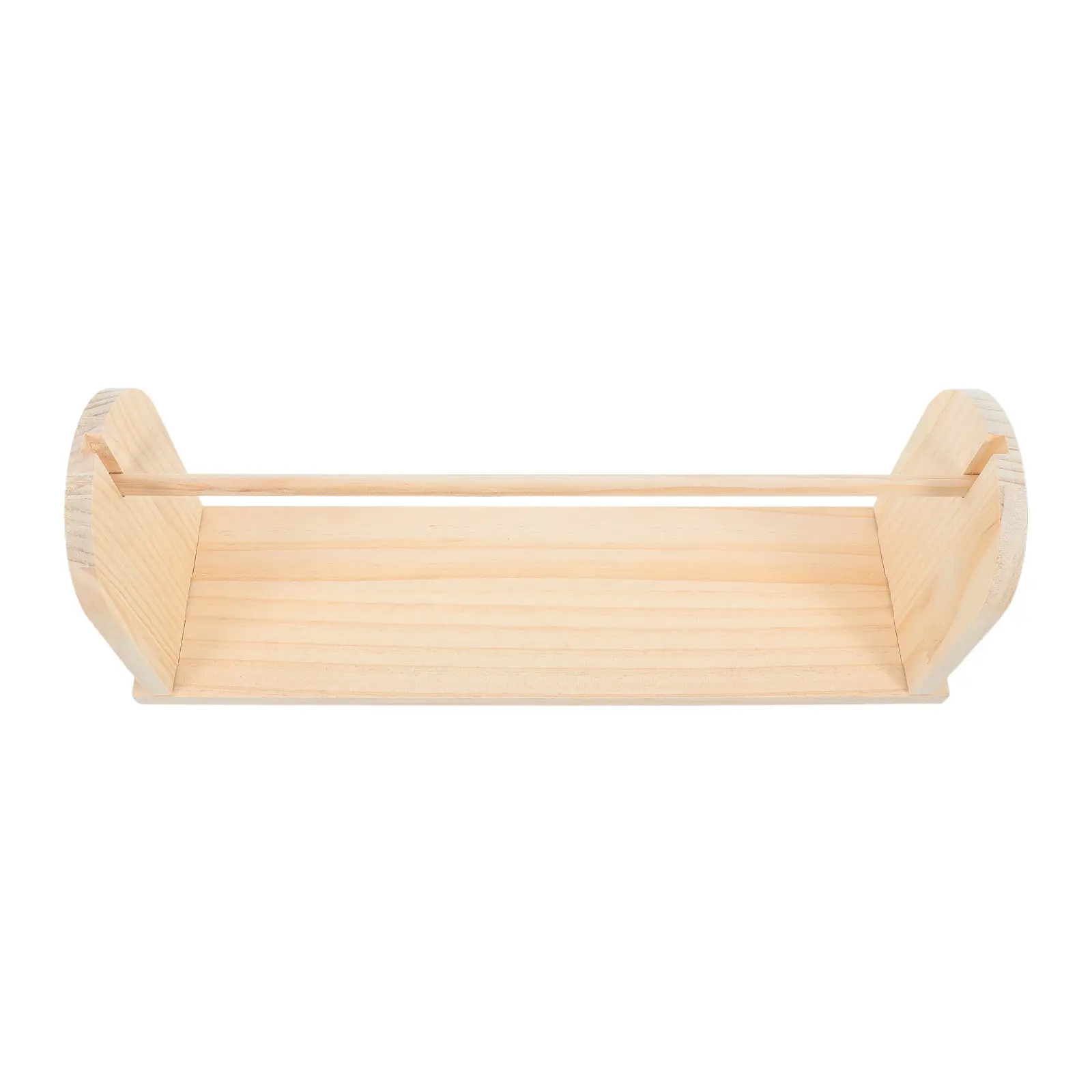 Wooden Tabletop Easel Paper Roll Holder for Kids Art Painting Crafts and Ribbon Storage