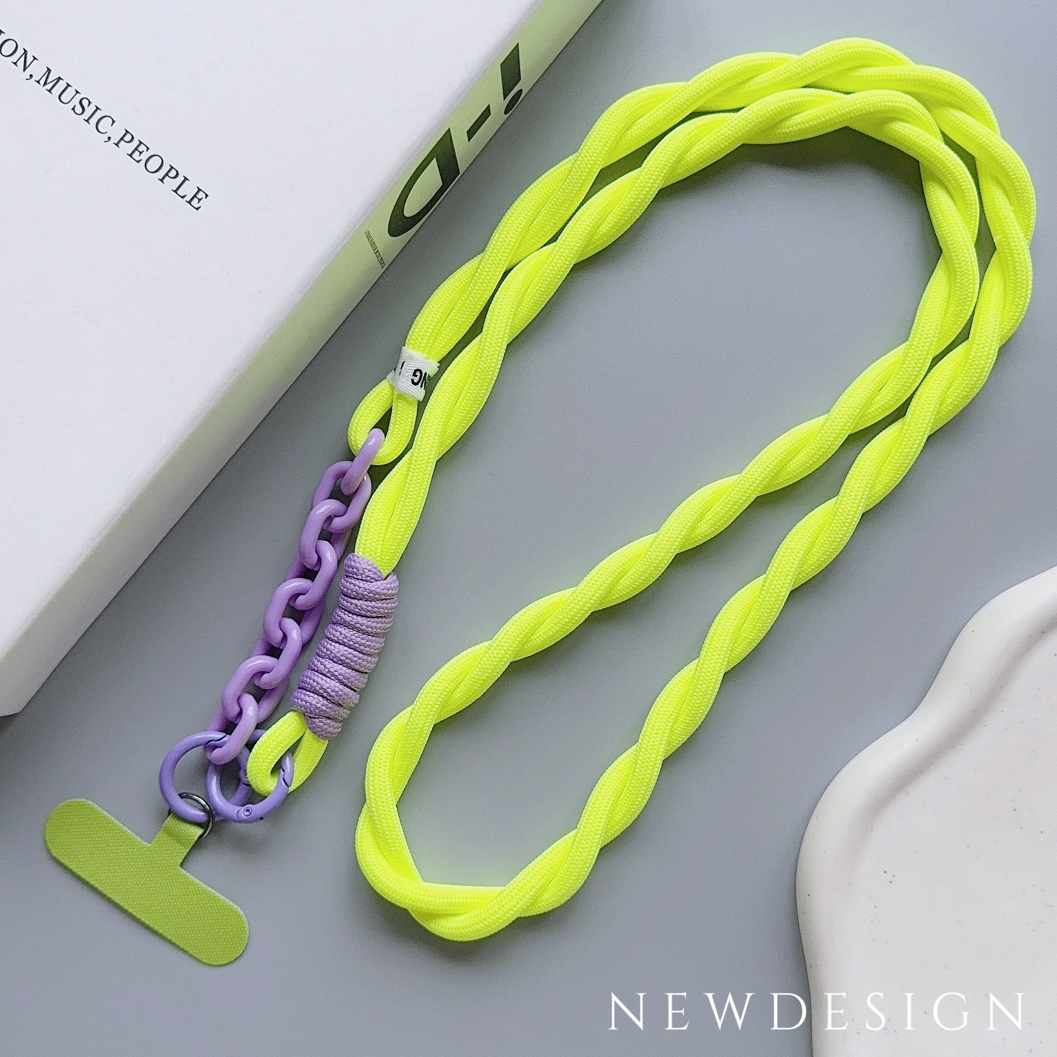 Cute Phone Lanyard, Universal Case Acrylic Crossbody Strap