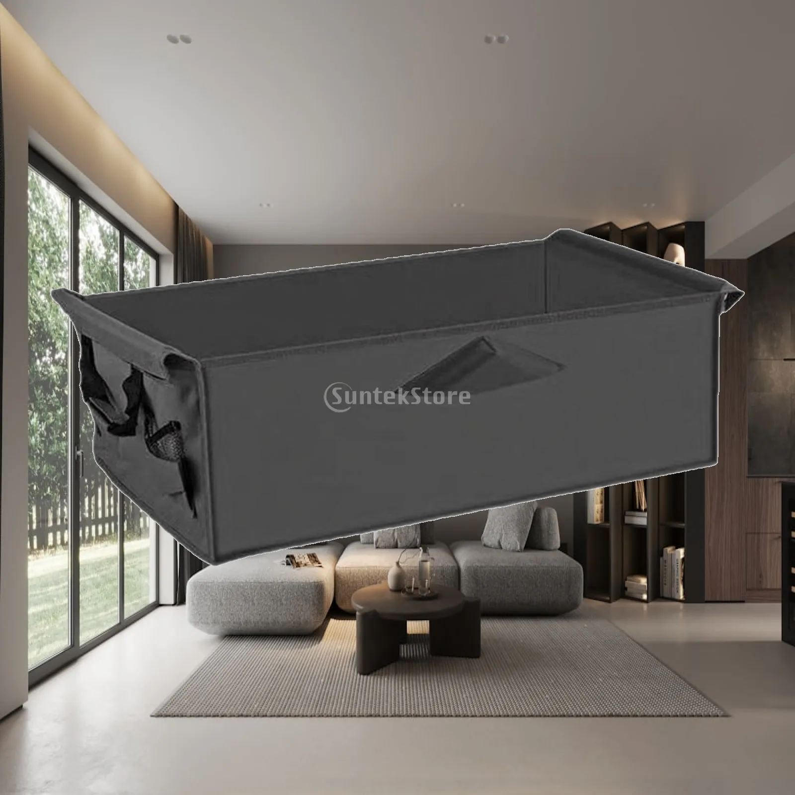 Camping Cart Liner Wagon Liner Large Capacity Folding Heavy Duty Oxford Cloth Wagon Lining Cloth Bag for Outdoor Beach Carts