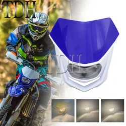 Motorcycles Dirt Bike Dual Sport Enduro Motocross Headlight Fairing for Yamaha YZ XT WR TTR TT Headlamp 12V 35W Front Light Lamp