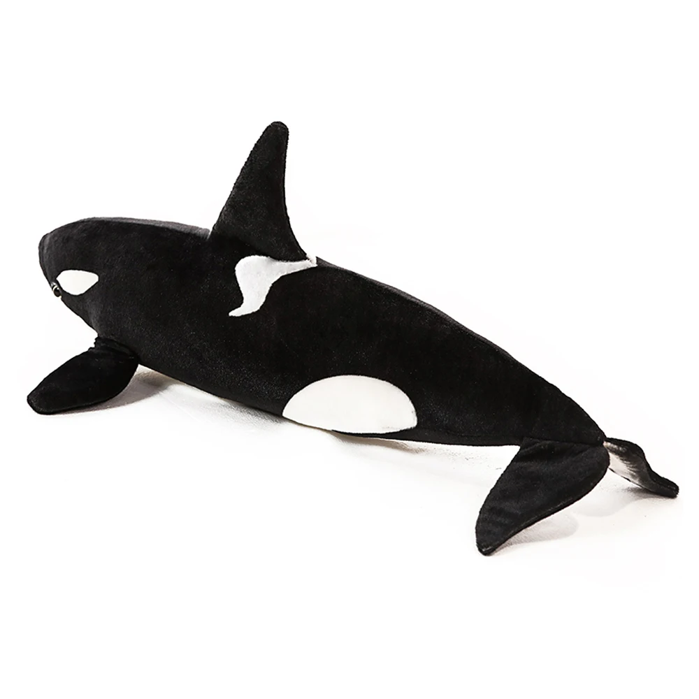 Ferocious Killer Whale Doll Appease Pillow Orcinus Orca Black And White Whale Plush Toys Doll Shark Kids Boys Girls Soft Decor