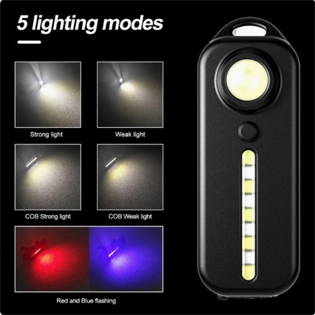 Led Emergency Police Light With Clip 5 Lighting Modes 100-200 Meters Wide Range LED Warning Light