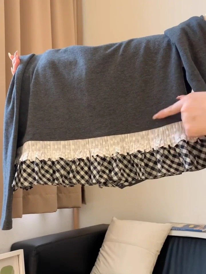 한국 스타일 달콤한 레이스 트림 롱 슬리브 라운드 넥 티셔츠 여성 겨울 신상 패션 탑 베이스 티셔츠 플로럴 프린트 슬림 핏