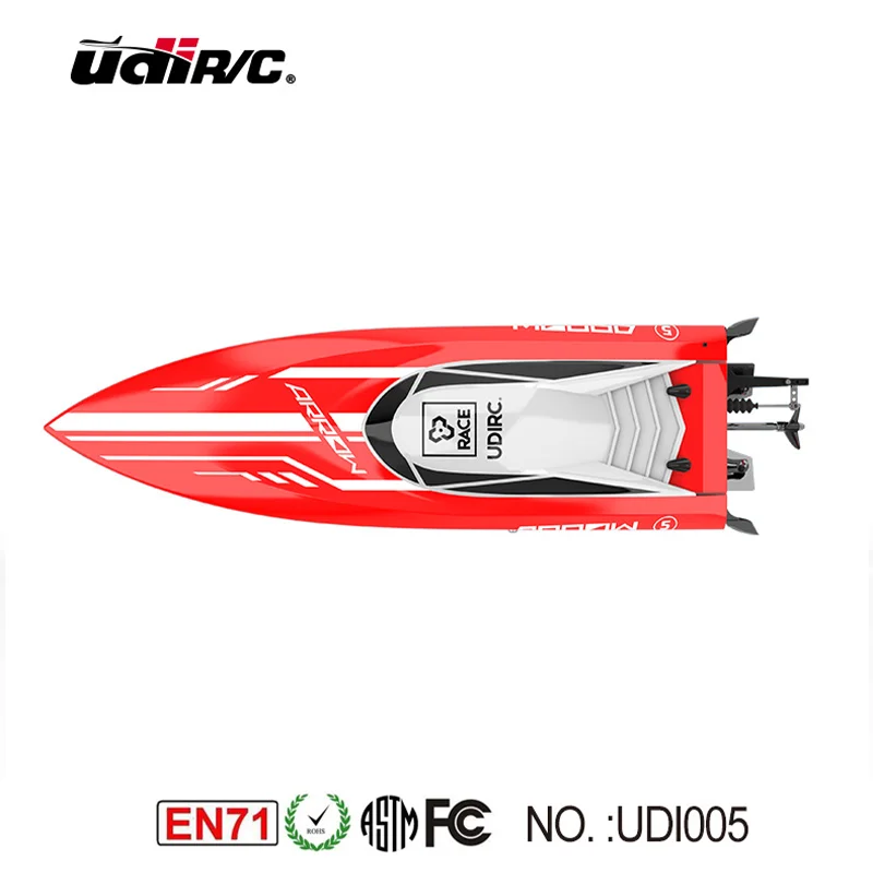 UDiRC UDI005 RC Boat 50Km/H High Speed Waterproof 2.4GHz Radio Control Boat Brushless RC Speedboat Pvc Boat Toys Gift For Kids