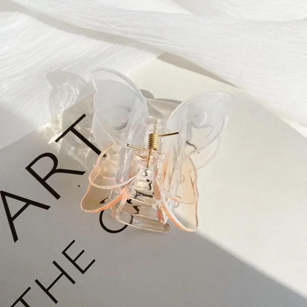 

Новая красочная заколка для волос с градиентом, матовая заколка для волос, прозрачные аксессуары для волос, заколка для женщин