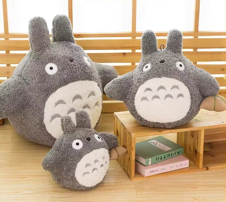 20cm/65cm My Neighbor Totoro Cartoon Plush Doll Toy Cute Animation Girl Bed Pillow Kids Boys Girls Christmas Birthday Gifts