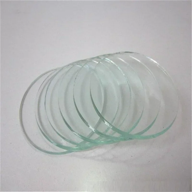 40-58mm Round Clear Flat Glass Lens Replacement for LED Flashlight Torch Headlight Head Lamp Bicycle Light Cover Accessories