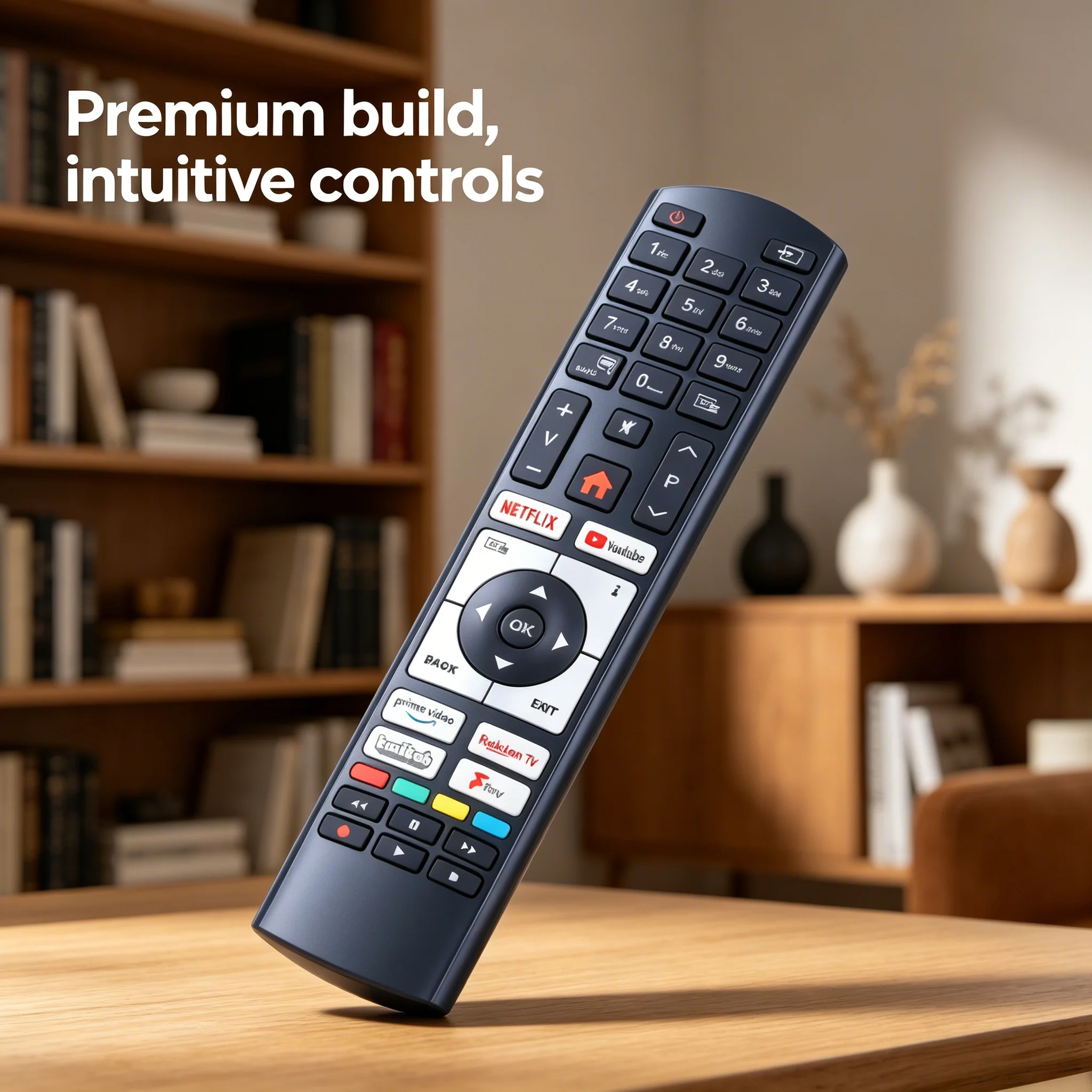 

RC4519P Vacation Rental Smart TV Remote, Compatible RC4518P RC4520P RC4521P Holiday Apartment Streaming Media Controller