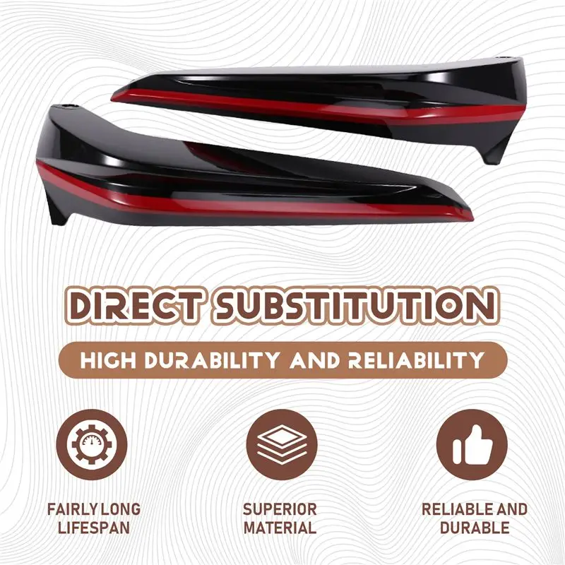 

AB16-For Honda Civic 2022-2023 Front Bumper Side Corner Spoiler Splitter Guard Decor Car Part
